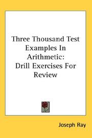 Cover of: Three Thousand Test Examples In Arithmetic: Drill Exercises For Review (Eclectic Educational Series)