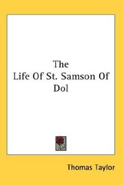 Cover of: The Life Of St. Samson Of Dol