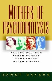 Cover of: Mothers of Psychoanalysis by Janet Sayers