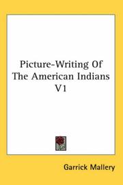 Cover of: Picture-Writing Of The American Indians V1