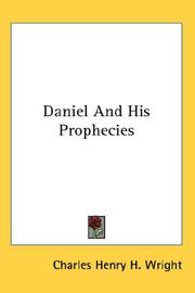 Cover of: Daniel And His Prophecies