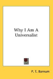 Cover of: Why I Am A Universalist
