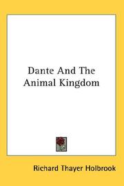 Dante and the animal kingdom by Richard Thayer Holbrook