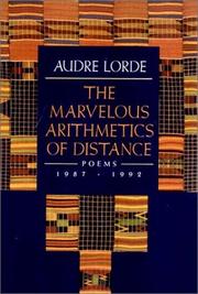 Cover of: The Marvelous Arithmetics of Distance: Poems 1987-1992