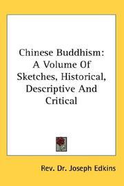 Cover of: Chinese Buddhism by Joseph Edkins