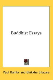 Cover of: Buddhist Essays by Paul Dahlke