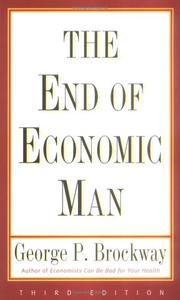 Cover of: The end of economic man by George P. Brockway