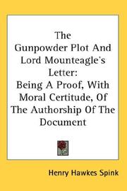 Cover of: The Gunpowder Plot And Lord Mounteagle