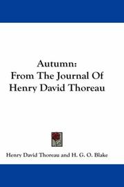 Cover of: Journals: From the Journal of Henry D. Thoreau.