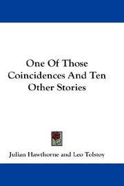 One Of Those Coincidences And Ten Other Stories by Lev Nikolaevič Tolstoy
