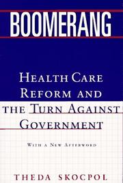 Cover of: Boomerang by Theda Skocpol