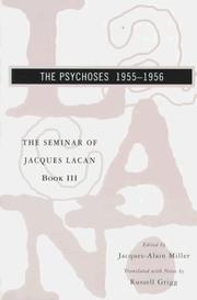 Cover of: The Psychoses 1955-1956 (Seminar of Jacques Lacan)