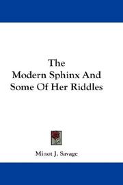 Cover of: The Modern Sphinx And Some Of Her Riddles