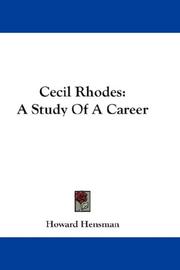 Cecil Rhodes by Howard Hensman