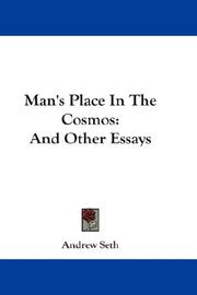 Cover of: Man's Place In The Cosmos And Other Essays