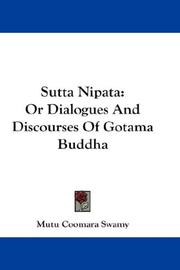 Cover of: Sutta Nipata | Mutu Coomara Swamy