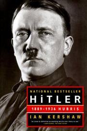 Hitler, 1889-1936 by Ian Kershaw