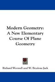 Cover of: Modern Geometry | Richard Wormell