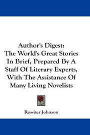 Authors digest by Rossiter Johnson