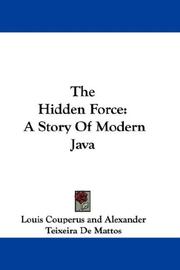 Cover of: The Hidden Force by Louis Couperus