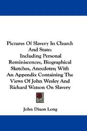 Cover of: Pictures of slavery in church and state