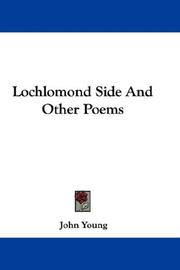 Cover of: Lochlomond Side And Other Poems