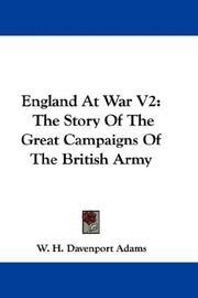 Cover of: England At War V2: The Story Of The Great Campaigns Of The British Army