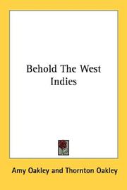 Cover of: Behold The West Indies
