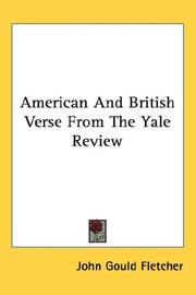 Cover of: American And British Verse From The Yale Review