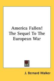 Cover of: America Fallen! The Sequel To The European War
