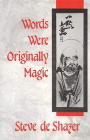 Cover of: Words were originally magic