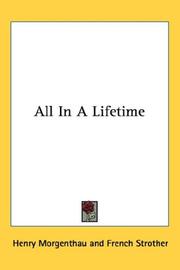 Cover of: All In A Lifetime