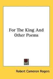 Cover of: For The King And Other Poems