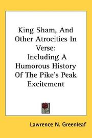 Cover of: King Sham, And Other Atrocities In Verse