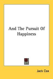 Cover of: And The Pursuit Of Happiness