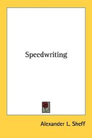 Cover of: Speedwriting