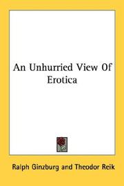 Cover of: An unhurried view of erotica