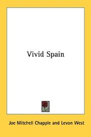 Cover of: Vivid Spain by Joe Mitchell Chapple