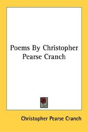 Cover of: Poems By Christopher Pearse Cranch
