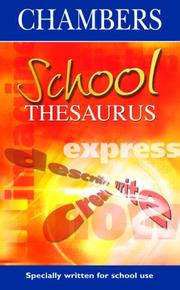 Chambers school thesaurus