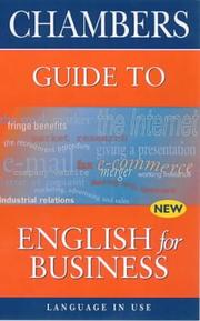 Chambers guide to English for business