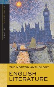 Cover of: The Norton Anthology of English Literature, Volume 2: The Romantic Period through the Twentieth Century (Norton Anthology of English Literature)