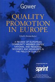 Quality Promotion in Europe : Review of European Community Member States' National and Regional Schemes and Measures in the Field of Quality