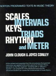 Cover of: Scales, intervals, keys, triads, rhythm, and meter: a self-instruction program