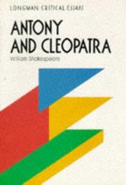 Cover of: "Antony and Cleopatra", William Shakespeare (Critical Essays)