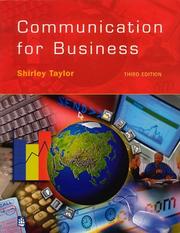 Cover of: Communication for Business by Shirley Taylor