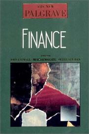Cover of: Finance: the New Palgrave
