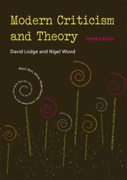 Cover of: Modern Criticism and Theory (3rd Edition) by David Lodge, Nigel Wood