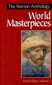 Cover of: The Norton Anthology of World Masterpieces, Vol. 2 (Norton Anthology of World Masterpieces)