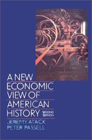 A new economic view of American history by Jeremy Atack